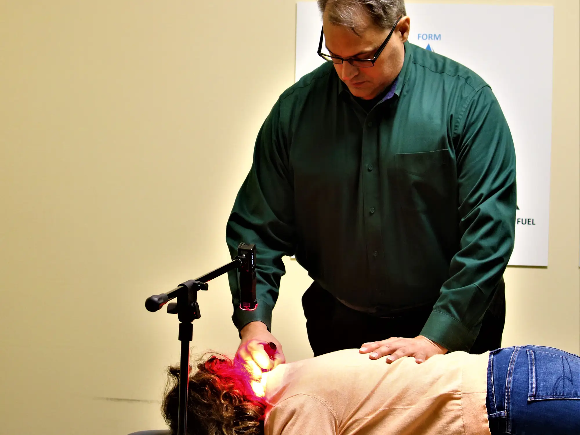 Chiropractor Snohomish WA Andy Marrone with Patient